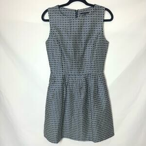 FRNCH Womens Navy Sleeveless Print Midi Dress Size Medium